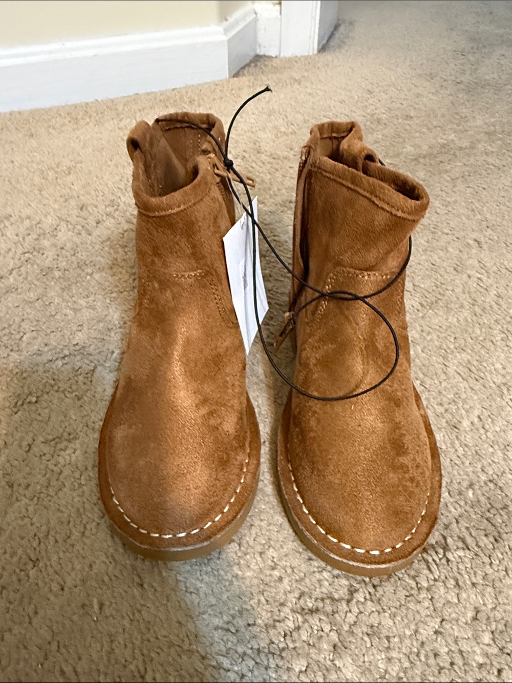 H&M Kids Suede Brown Ankle Boots